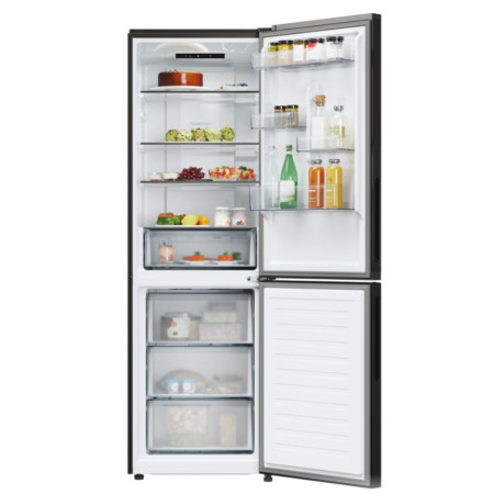 Candy Refrigerator | CNCQ2T618EB | Energy efficiency class E | Free standing | Combi | Height 185 cm | No Frost system | Fridge 