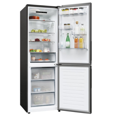 Candy Refrigerator | CNCQ2T618EB | Energy efficiency class E | Free standing | Combi | Height 185 cm | No Frost system | Fridge 