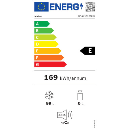 Midea Freezer | MDRC152FEE01 | Energy efficiency class E | Chest | Free standing | Height 85 cm | Total net capacity 99 L | Whit