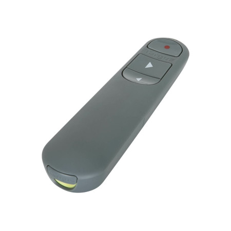 Targus EcoSmart Antimicrobial ControlPlus Wireless Presenter | Grey | Depth 23 mm | Height 131 mm | PCR | Width 37 mm