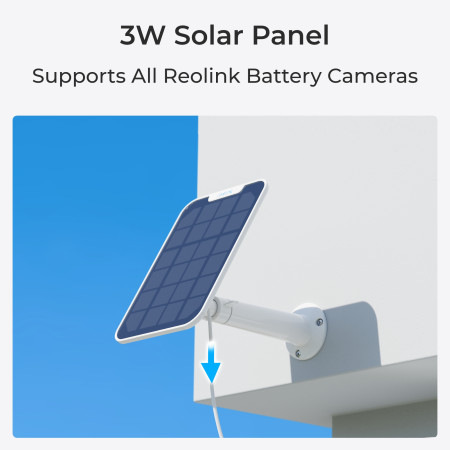 Reolink | Battery Wi-Fi Security Camera with Solar Panel | Argus Series B320 | Bullet | 3 MP | Fixed lens | IP65 | H.264 | Micro