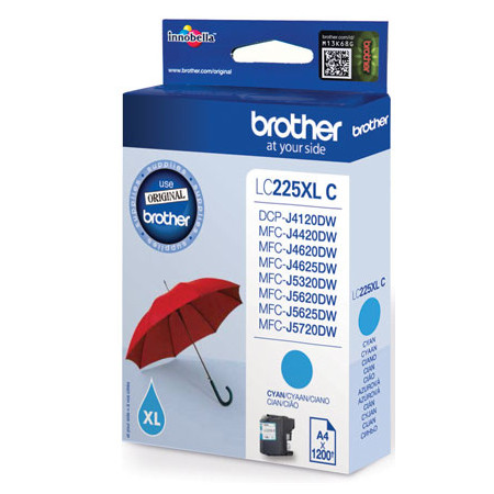 Brother LC-225XLC | Ink Cartridge | Cyan