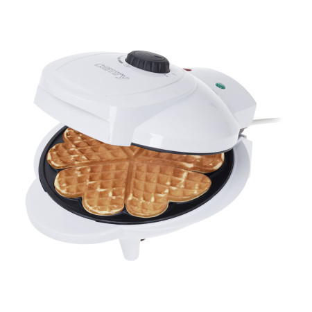 Camry | Waffle maker | CR 3022 | 1000 W | Number of pastry 5 | Heart shaped | White