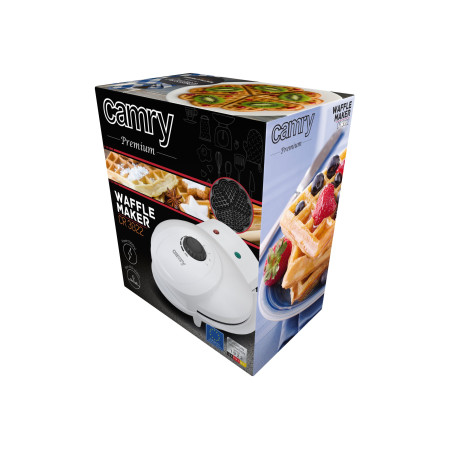 Camry | Waffle maker | CR 3022 | 1000 W | Number of pastry 5 | Heart shaped | White