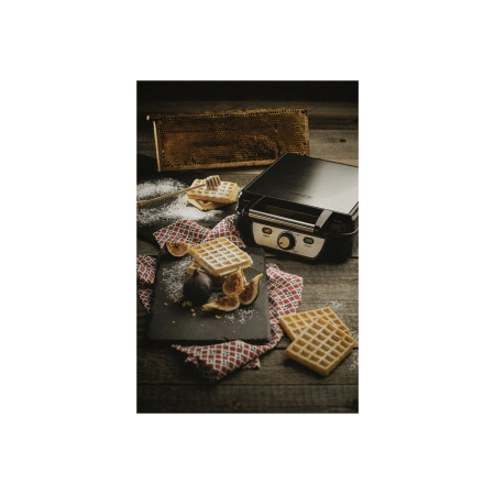 Camry | Waffle maker | CR 3025 | 1150 W | Number of pastry 4 | Belgium | Black/Stainless steel