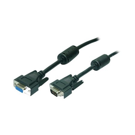 Logilink | Black | HD DSUB 15-pin male | HD DSUB 15-pin female | VGA to VGA | 1.8 m