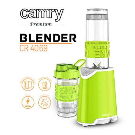 Camry | Blander | CR 4069 | Personal | 500 W | Jar material Plastic | Jar capacity 0.6 L | Green