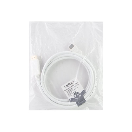 Logilink | Cable DisplayPort to HDMI | White | DP to HDMI | 2 m