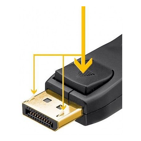 Goobay | DisplayPort connector cable 1.2, gold-plated | DP to DP | 1 m