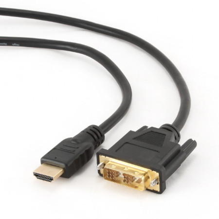 Gembird | HDMI 19pin male | DVI 18+1pin male | HDMI to DVI-D | 0.5 m