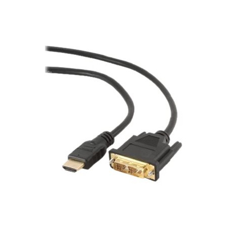 Gembird | HDMI 19pin male | DVI 18+1pin male | HDMI to DVI-D | 0.5 m