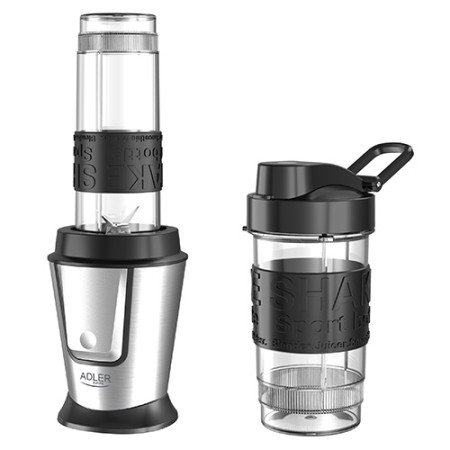 Adler | Blender | AD 4081 | Tabletop | 800 W | Jar material BPA Free Plastic | Jar capacity 0.4 + 0.57 L | Ice crushing | Black/