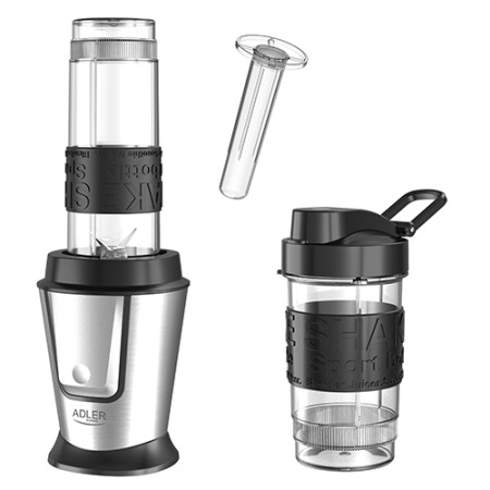 Adler | Blender | AD 4081 | Tabletop | 800 W | Jar material BPA Free Plastic | Jar capacity 0.4 + 0.57 L | Ice crushing | Black/