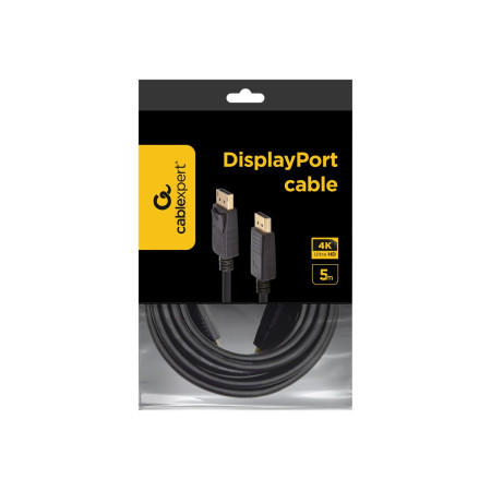 Gembird | DisplayPort cable, 4K | Black | 2x Displayport (male) | DisplayPort to DisplayPort | 5 m