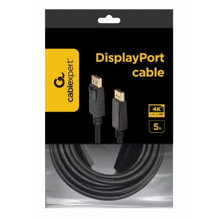 Gembird | DisplayPort cable, 4K | Black | 2x Displayport (male) | DisplayPort to DisplayPort | 5 m