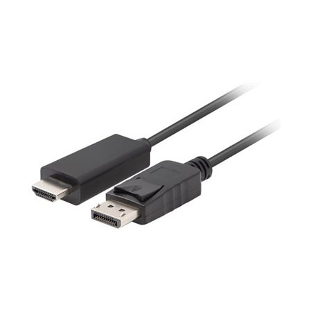 Lanberg | DisplayPort to HDMI Cable | DisplayPort Male | HDMI Male | DP to HDMI | 1.8 m