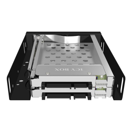 Icy Box IB-2227StS Storage Drive Cage for 2.5" HDD, Black | Raidsonic