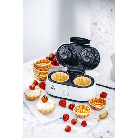 Adler | Waffle Bowl Maker | AD 3062 | 1000 W | Number of pastry 2 | Bowl | White