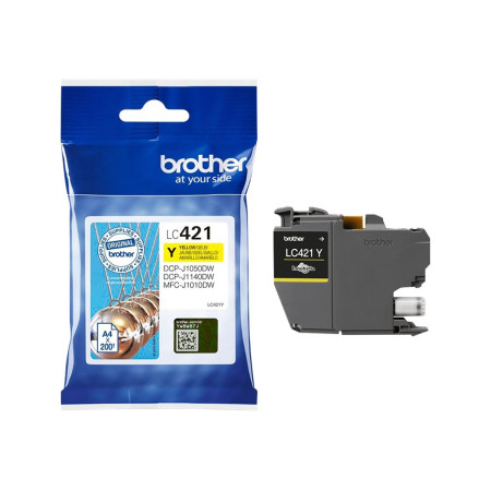 Brother LC421Y Ink Cartridge Yellow | Brother LC421Y | Ink cartridge | Yellow