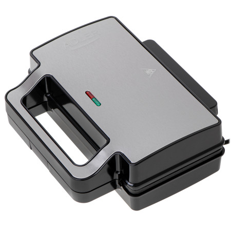 Adler Sandwich maker 2 in 1 | AD 3073 | 1000 W | Number of plates 2 | Stainless Steel/Black