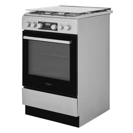 Whirlpool Cooker | WS5G8CHX/E/1 | Hob type Gas | Oven type Electric | Stainless steel | Width 50 cm | LED | Depth 60 cm | 60 L