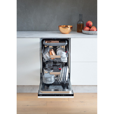 Whirlpool Dishwasher | WSIP 4O33 PFE | Built-in | Width 44.8 cm | Number of place settings 10 | Number of programs 9 | Energy ef