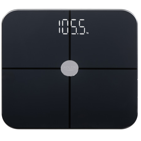 Adler Smart Bathroom Scale | AD 8187 | Maximum weight (capacity) 180 kg | Accuracy 100 g | Body Mass Index (BMI) measuring | Bla