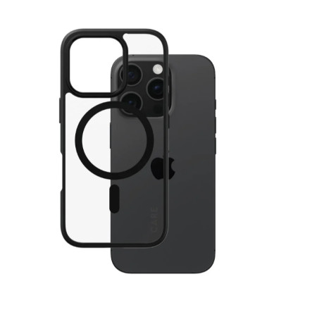 CARE Flagship Case | Back cover | Apple | iPhone 16 PRO | Recycled plastic | Black | MagSafe