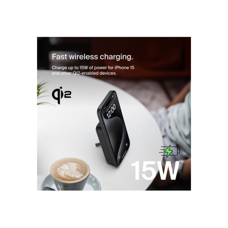 Belkin BoostCharge Pro Magnetic Power Bank with Qi2 15W 10K | 10000 mAh | Black