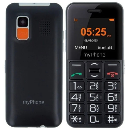 myPhone Halo Easy | Black | 1.77 " | TFT | 24 MB | 32 MB | Single SIM | Bluetooth | Main camera resolution 0.3 MP | 1000 mAh