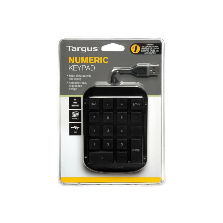 Targus AKP10EU | Numeric Keypad | Wired | Black