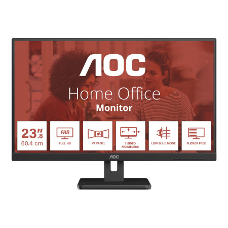 AOC 24E3UM | 24 " | VA | FHD | 16:9 | 75 Hz | 4 ms | 1920 x 1080 pixels | 300 cd/m | HDMI ports quantity 1