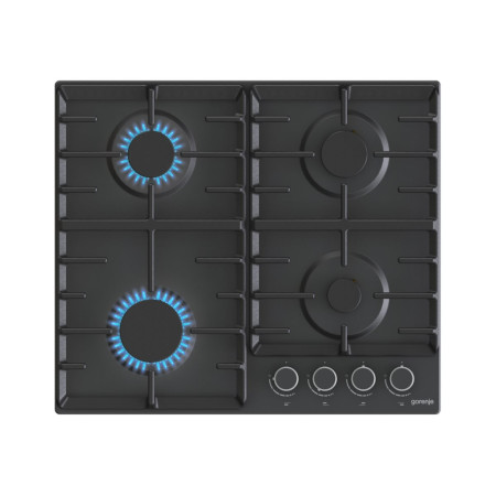 Gorenje | Hob | G642AB | Gas | Number of burners/cooking zones 4 | Rotary knobs | Black