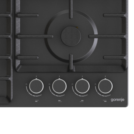 Gorenje | Hob | G642AB | Gas | Number of burners/cooking zones 4 | Rotary knobs | Black