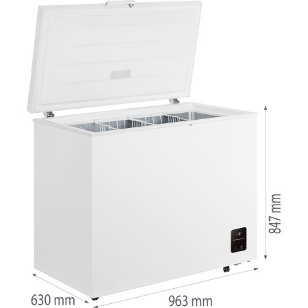 Gorenje Freezer | FH25EAW | Energy efficiency class E | Chest | Free standing | Height 84.7 cm | Total net capacity 248 L | Whit