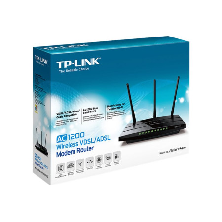 TP-LINK Archer VR400 AC1200 Wi-Fi VDSL/ADSL Modem Gigabit Router