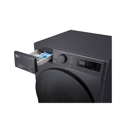 LG | Washing machine with dryer | F4DR510S2M | Energy efficiency class A | Front loading | Washing capacity 10 kg | 1400 RPM | D