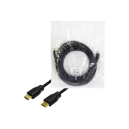 Logilink | HDMI A male - HDMI A male, 1.4v | Black | HDMI | HDMI | HDMI to HDMI | 10 m