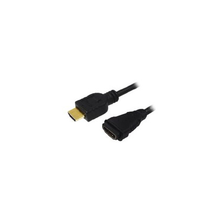 Logilink | HDMI Cable Type A Male - HDMI Type A Female | Black | HDMI Type A Female | HDMI Type A Male | HDMI to HDMI | 2 m