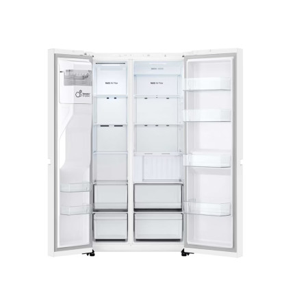 LG Refrigerator | GSLC40SWPE | Energy efficiency class E | Free standing | Side by side | Height 179 cm | Fridge net capacity 41