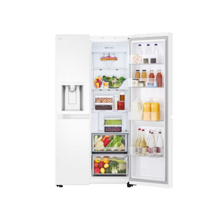 LG Refrigerator | GSLC40SWPE | Energy efficiency class E | Free standing | Side by side | Height 179 cm | Fridge net capacity 41