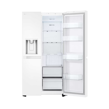 LG Refrigerator | GSLC40SWPE | Energy efficiency class E | Free standing | Side by side | Height 179 cm | Fridge net capacity 41