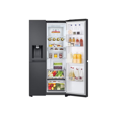 LG Refrigerator | GSLC41EPPE | Energy efficiency class E | Free standing | Side by side | Height 179 cm | Fridge net capacity 42