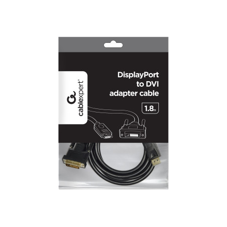 Cablexpert | Adapter cable | DisplayPort | DVI | DP to DVI-D | 1.8 m