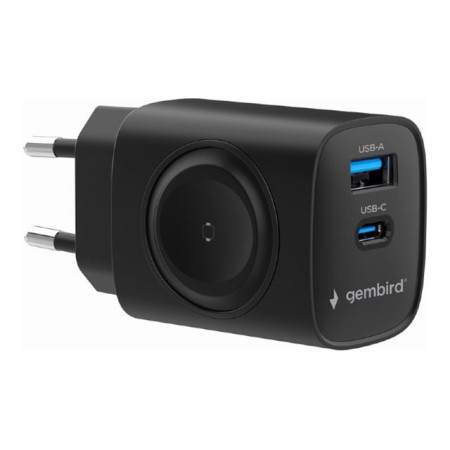 Gembird 2-in-1 20 W Apple Watch and Phone Fast Charger | TA-UC-PDQCW20-01-BK