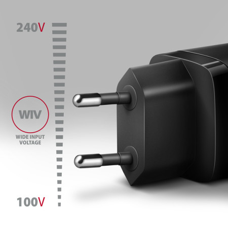 AXAGON Sil wallcharger 2x port (USB-A + USB-C), 30W | ACU-PQ30