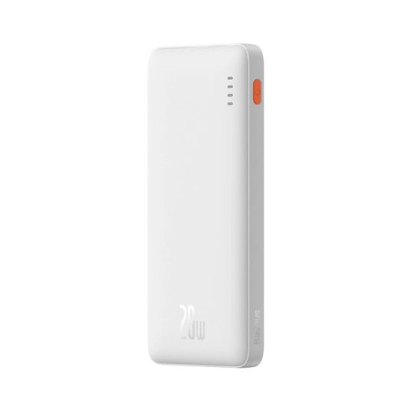 Baseus Airpow 20W 10000mAh Power Bank with Baseus Simple Series USB-A - USB-C 30cm Cable White