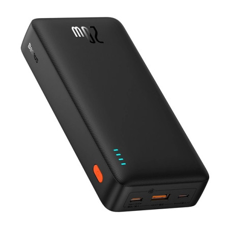 Baseus Airpow 20W 20000mAh Power Bank with Baseus Simple Series USB-A - USB-C 50cm Cable Black