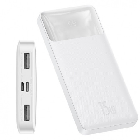 Baseus Bipow Digital Display Power bank 10000mAh 15W White