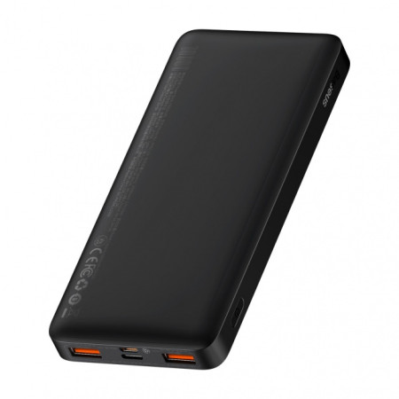 Baseus Bipow Fast Charging Power Bank 10000mAh 20W (Overseas Edition) Black